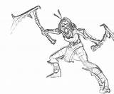 Akali Legends League Coloring Pages sketch template