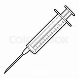Syringe Drawing Outline Medical Needle Human Body Getdrawings Icon Drawings Paintingvalley sketch template