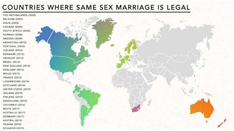 here are the 30 countries where same sex marriage is officially legal