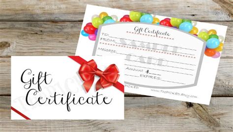 birthday gift certificate templates  sample  format
