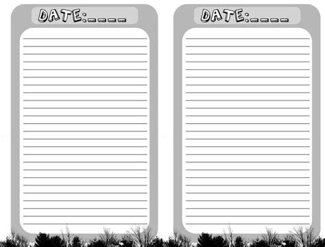 printable journal pages topic blank journal pages printable
