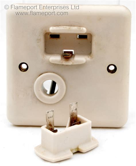 mk unswitched fused outlet  front cable hole