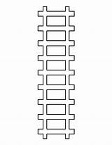 Train Track Pattern Outline Printable Stencils Thomas Template Templates Pdf Coloring Print Patternuniverse Patterns Kids Birthday Tracks Pages Cut Preschool sketch template