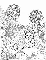 Coloring Etsy Mouse Field Pages Printable Sold sketch template