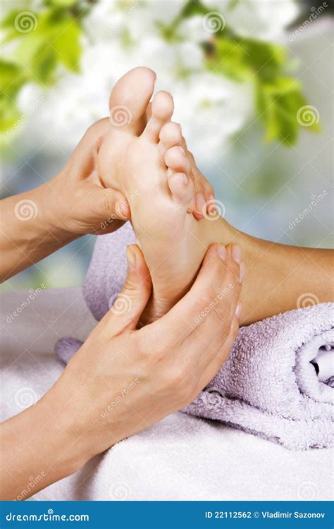 foot massage   spa salon stock photography image
