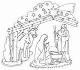 Birth Jesus Coloring Pages Getcolorings Color Printable sketch template