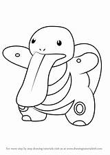 Pokemon Lickitung Drawing Draw Go Step Coloring Pages Learn Drawingtutorials101 Tutorials Colouring Drawings Kids Getdrawings Visit Pokémon Tutorial Adults sketch template