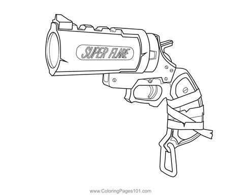 flare gun fortnite coloring page  kids  fortnite printable