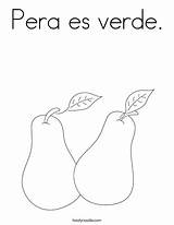 Pears Mesa Pera sketch template