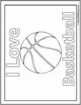 Basketball Coloring Pages Print Outline Colorwithfuzzy sketch template