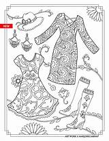Coloring Pages Fashion sketch template