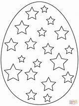 Easter Egg Coloring Stars Pages Eggs Printable Star Drawing Vector Line Color Colouring Print Drawings Book Simple Super Puzzle Christmas sketch template