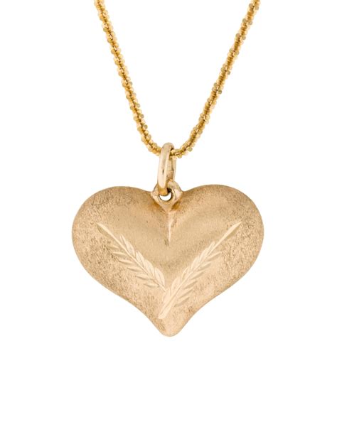 heart pendant necklace necklaces neckl  realreal