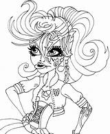 Coloring Pages Rock Roll Catty Noir Monster High Getcolorings Printable Getdrawings Boo sketch template