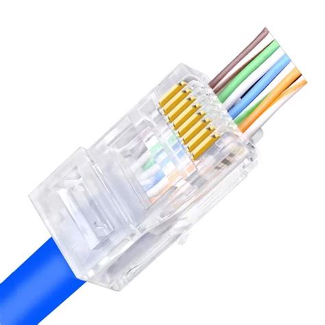 ez rj connector cate cat rj ethernet cable plug utp pc network unshielded terminal easy