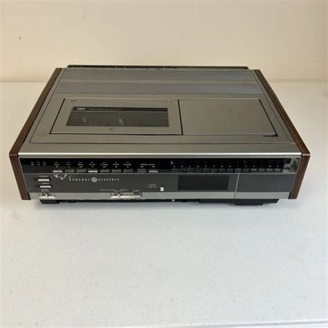 rare vintage ge general electric top load vcr model  vcrw working  picclick