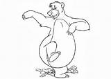 Baloo Coloring Pages Getdrawings Mowgli sketch template