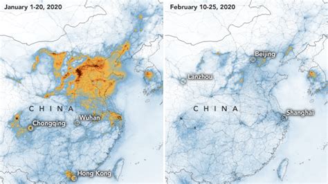 china ademt schonere lucht en dat komt door het coronavirus rtl nieuws