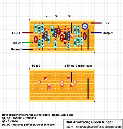 guitar fx layouts  armstrong green ringer