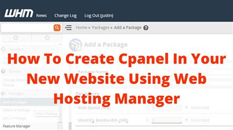 create cpanel    website  web hosting manager youtube