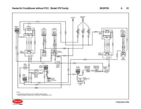 peterbilt  family hvac wiring diagrams   pcc   ebay