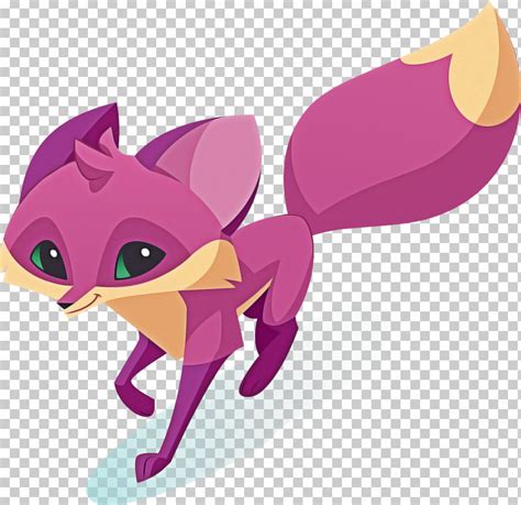 cartoon purple fennec fox violet animation png clipart animation cartoon fennec fox fox