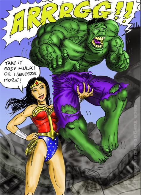 Hulk Vs Wonder Woman By Nicetarget On Deviantart