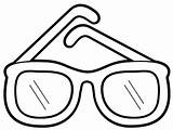 Sunglasses Lunettes Colorier Eyeglasses Coloringhome Coloriages sketch template