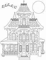 Coloring Gingerbread House Pdf Pages Christmas Printable Colouring Adult Breathtaking Houses Color Printables Choose Board Favecrafts sketch template