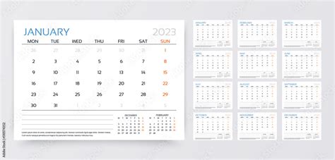 calendar planner calender template week starts monday yearly