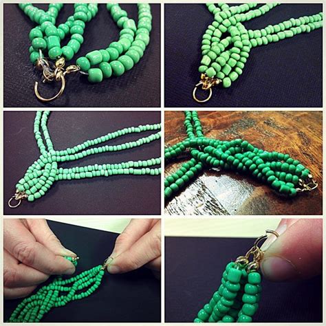 Seed Bead Necklace Tutorial Beaded Jewelry Diy Beaded Necklace Diy