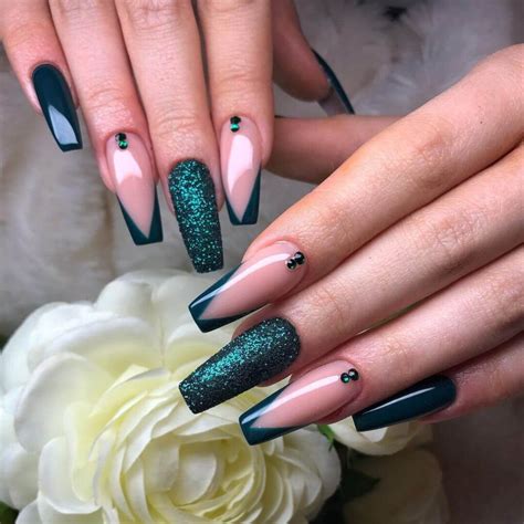 vibrant green nail designs  refreshing