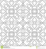 Kleurende Unieke Volwassenen Vierkante Patroon sketch template