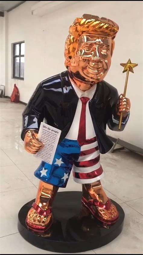 golden trump statue  cpac sparks religious conversations narcity