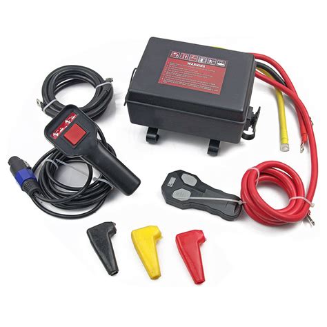 lbs winch control box solenoid wireless remote switch  atv pickup ebay