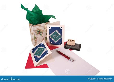 correspondence stock image image  cards compose writings