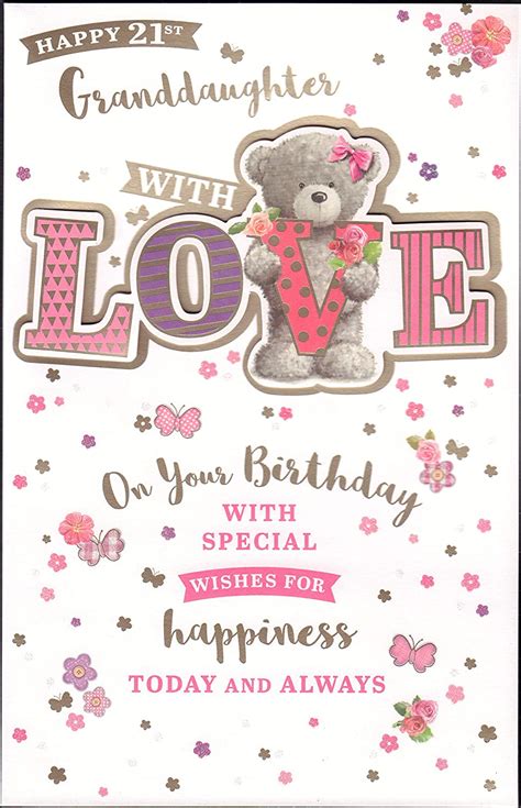 granddaughter st card   birthday  special wishes  happiness  page amazon