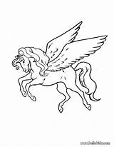 Pegasus Coloring Hellokids sketch template