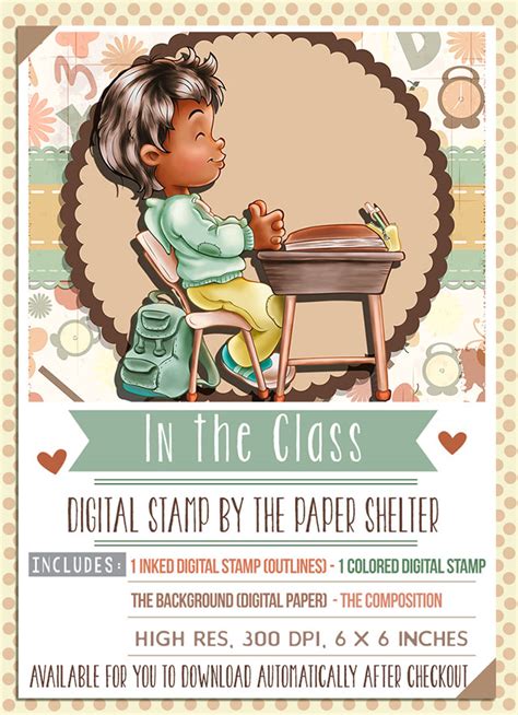 class digital stamp   class digital stamp