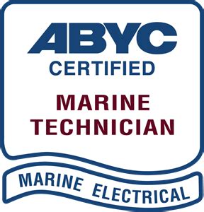 abyc certified marine technician marine electrical logo  png