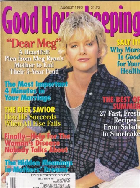 Good Housekeeping Mag Meg Ryan Murdered Star Selena August 1995