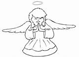 Coloring Angels Printable Pages Popular Coloringhome sketch template