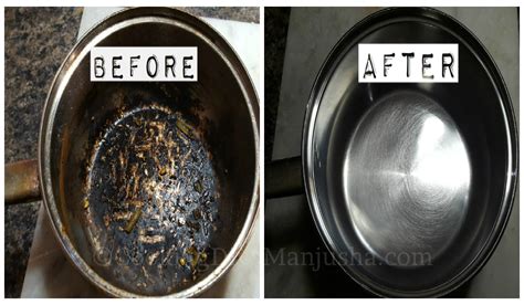 clean burnt pan  pot easily  cleaning hack