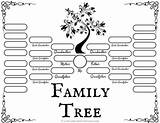 Tree Family Genealogy Templates School Craft Template Printable Projects History Research Advertisement sketch template