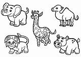 Coloring African Animals Pages Safari Getcolorings Color Kids Pag Printable Print sketch template