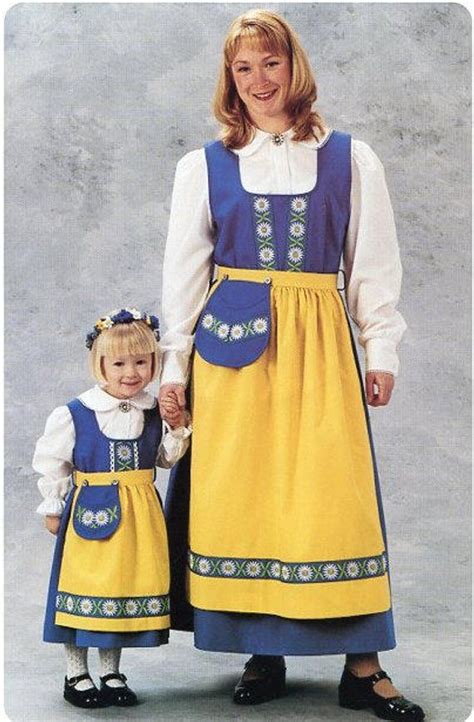 Swedish National Costume Dress For Ladies In 2020 Traditional Outfits