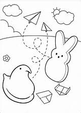 Peeps Coloring Pages Marshmallow Printable Bunny Book Sheets Chick Color Apron Easter Kids Print Line Board Getdrawings Getcolorings Perishable Everything sketch template