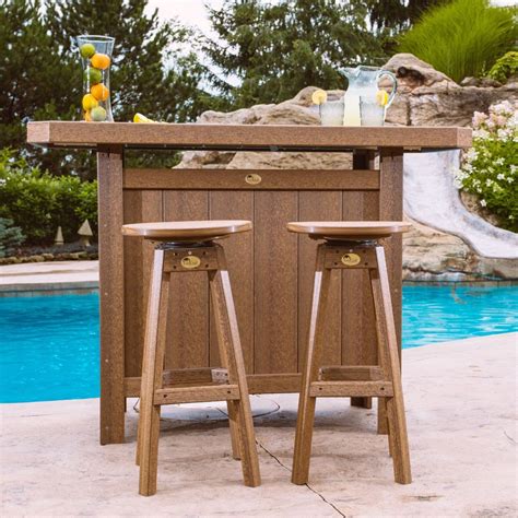 outdoor bar set recycled patio
