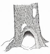 Coloring Stump Tree Wilson Designlooter Mitten Hollow Base sketch template