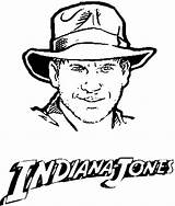 Indiana Coloring Dibujos Dessins Remarquable Indianajones Bocetos Mister Twister sketch template